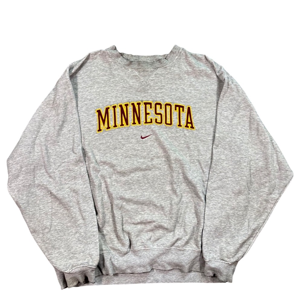 Vintage University Of Minnesota Gophers Nike Team Center Swoosh Crewneck Size XL